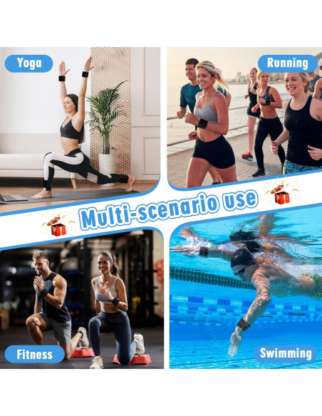 Conjunto de Pesas Ajustables Sdoap 0.9kg para Muñeca y Tobillo