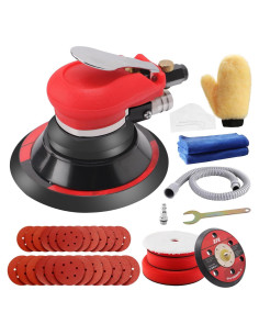 Lijadora Orbital Neumática ZFE 5" y 6" con Accesorios