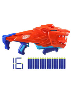 Blaster Nerf Furia de León con 16 Dardos Elite - Juguete 6+