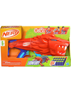 Blaster Nerf Furia de León con 16 Dardos Elite - Juguete 6+ 2
