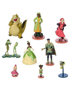 Conjunto Deluxe de Figuras de Tiana Disney - 9 Personajes