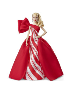 Barbie Muñeca de Vacaciones 2019 Mattel Rubia con Soporte