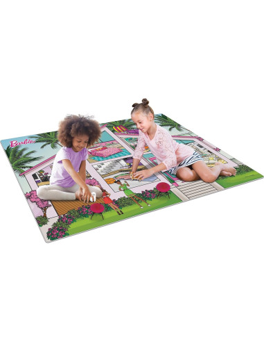 Alfombra de Juego Jumbo Barbie 119x154 cm con Accesorios