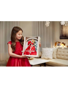 Barbie Muñeca de Vacaciones 2019 Mattel Rubia con Soporte 2