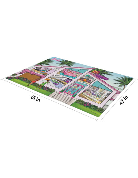 Alfombra de Juego Jumbo Barbie 119x154 cm con Accesorios