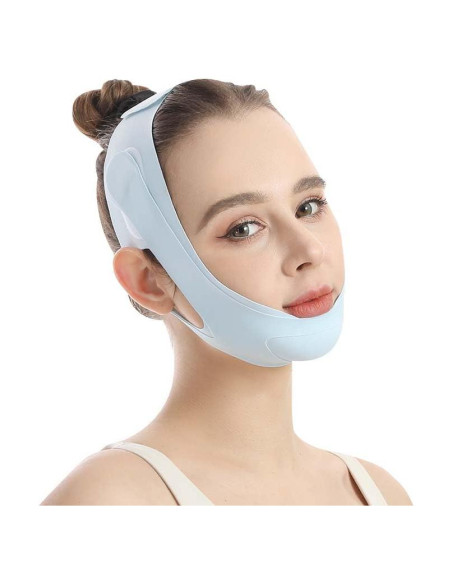 Mascarilla V-Line Reutilizable TOSOUATOP Azul Efecto Elevador