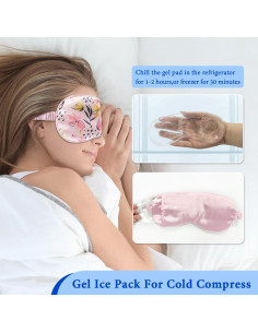 Máscara de Ojos 3 en 1 Conbella Rosa - Calentada y Enfriada 2