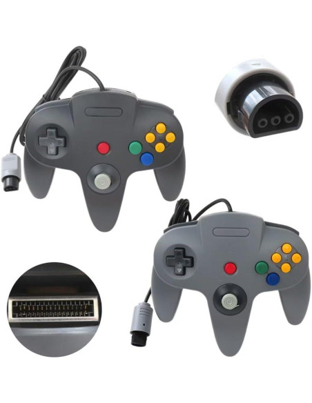 Controlador Joystick Clásico Loner para Nintendo 64 - 2 Pack