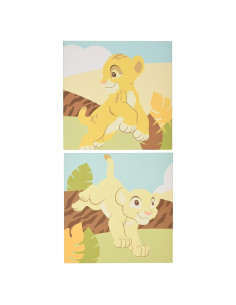 Arte de Pared Disney Rey León 10x10 cm - 2 Piezas