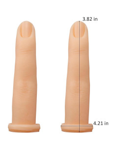 Dedos Falsos de Silicona XL289 para Práctica de Uñas Acrílicas 2