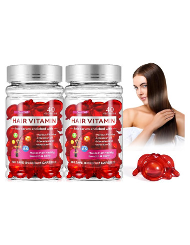 Cápsulas de Aceite para Cabello HuaQing 80 Pcs - Hidratante