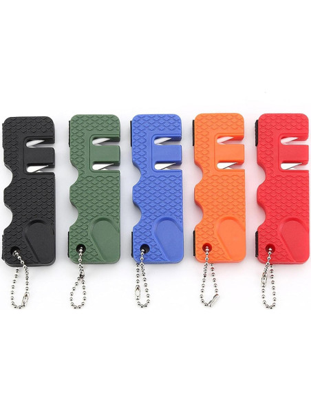 Afilador de cuchillos Enyolidimk mini piedra portátil 7,6 cm