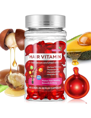 Cápsulas de Aceite para Cabello HuaQing 80 Pcs - Hidratante