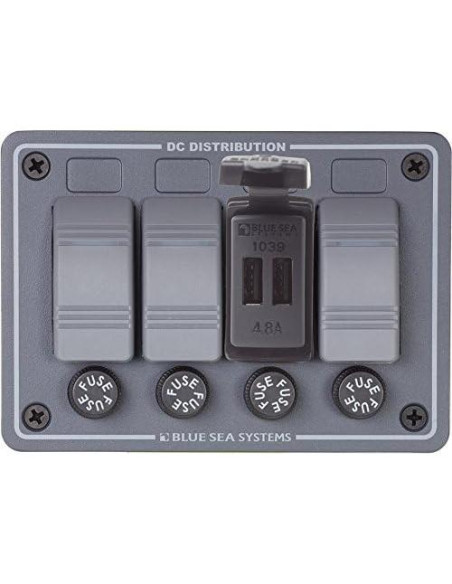 Cargador USB Doble 12/24V Blue Sea Systems 4.8A