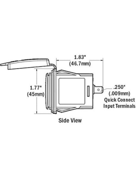 Cargador USB Doble 12/24V Blue Sea Systems 4.8A