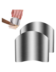 Protector de Dedos de Acero Inoxidable 2pcs - Seguridad al Cortar