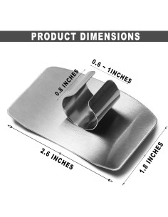 Protector de Dedos de Acero Inoxidable 2pcs - Seguridad al Cortar 2