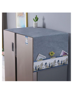 Cubierta de Polvo para Refrigerador YUZHANGHE Gris 170x60 cm