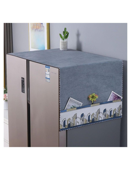 Cubierta de Polvo para Refrigerador YUZHANGHE Gris 170x60 cm