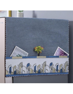 Cubierta de Polvo para Refrigerador YUZHANGHE Gris 170x60 cm 2