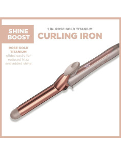 Plancha de Rizar Titanio Luxe Oro Rosa 2.54 cm Profesional 2