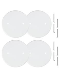 4 Placas de Cubierta de Techo Metal Jicoyin 12,7 cm Blancas