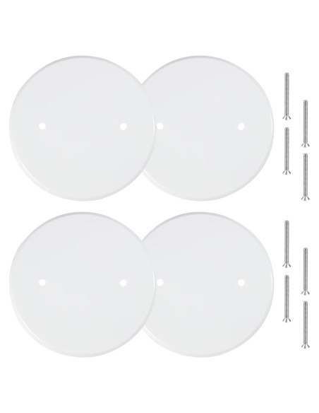 4 Placas de Cubierta de Techo Metal Jicoyin 12,7 cm Blancas