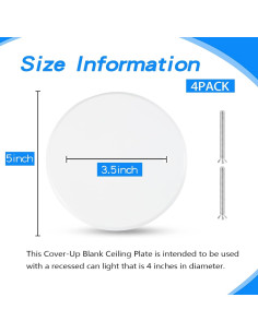 4 Placas de Cubierta de Techo Metal Jicoyin 12,7 cm Blancas 2