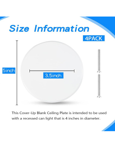 4 Placas de Cubierta de Techo Metal Jicoyin 12,7 cm Blancas