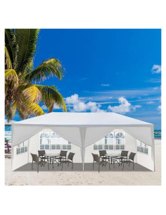 Carpa Pop Up Blanca 600x300 cm con Paredes Removibles