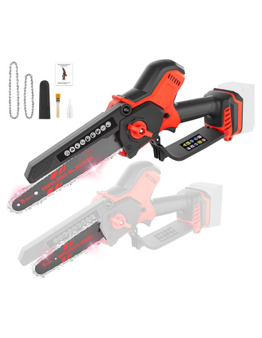 Mini Motosierra Inalámbrica TAIRDA 800W 2-en-1 8" y 6"