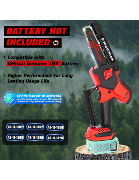 Mini Motosierra Inalámbrica TAIRDA 800W 2-en-1 8" y 6"
