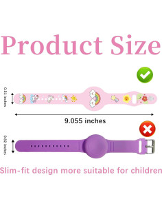 Pulseras Impermeables R-fun para Air Tag 2 Pack Caricatura 2