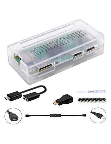 Caja Acrílica GeeekPi para Raspberry Pi Zero 2 W 7 en 1