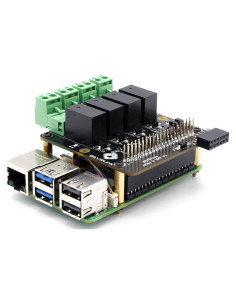 HAT de Relé 4 Canales BEVRLink para Raspberry Pi 3/4/5
