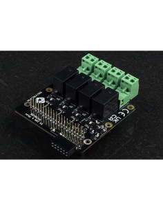 HAT de Relé 4 Canales BEVRLink para Raspberry Pi 3/4/5 2