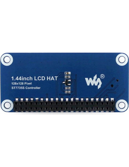 Pantalla LCD HAT 1.44" Waveshare para Raspberry Pi 128x128 Pantalla LCD HAT 1.44" Waveshare para Raspberry Pi 128x128