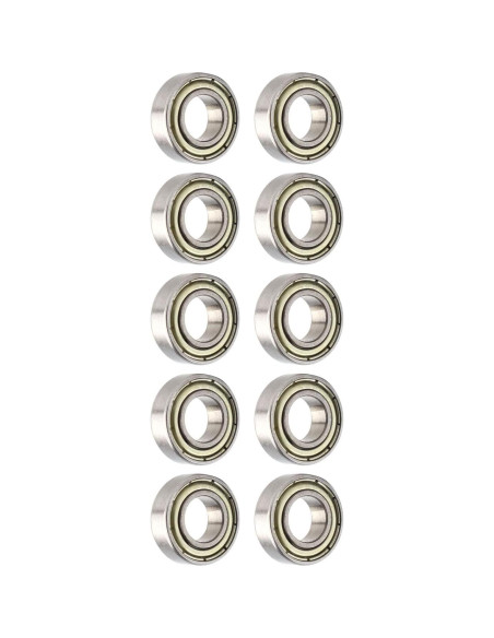 10 Rodamientos Miniatura 688ZZ POCREATION 8mm Acero Doble Sellado