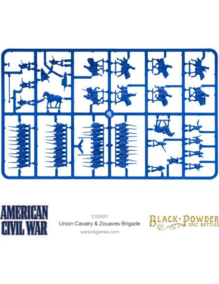 Miniaturas de Guerra Civil Americana Warlord 28mm Caballería y Zouaves