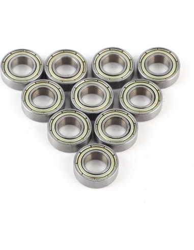 10 Rodamientos Miniatura 688ZZ POCREATION 8mm Acero Doble Sellado