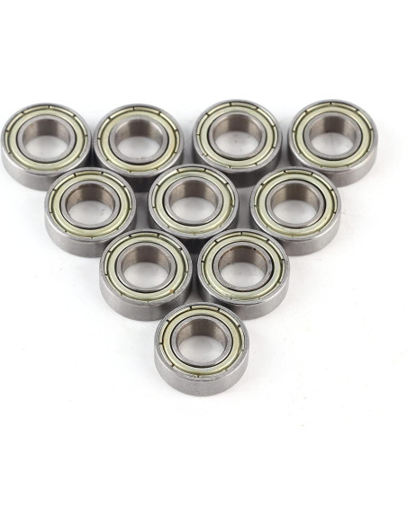 10 Rodamientos Miniatura 688ZZ POCREATION 8mm Acero Doble Sellado