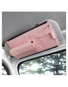Organizador de Visera de Coche SCUARI Rosa 33.4x17.4 cm