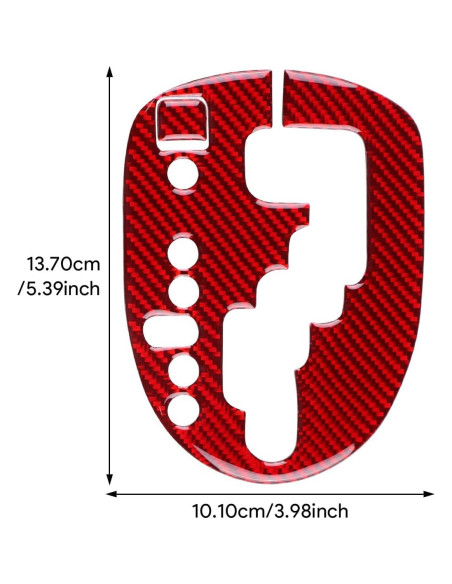 Cubierta de fibra de carbono Toyota Yaris 2006-2011 Rojo