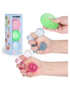 Pelotas Antiestrés DYRDM 3-Pack, 6 cm, Alivio de Ansiedad