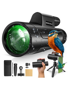 Telescopio Monocular Asacam 80x100 Alta Definición con Adaptador