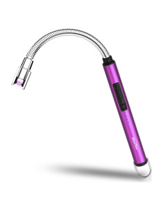 Encendedor Recargable USB MEETOO Plasma Arc Púrpura