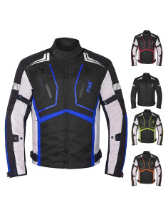 Chaqueta de Motocicleta HWK Scorpion Azul Pequeña Cordura