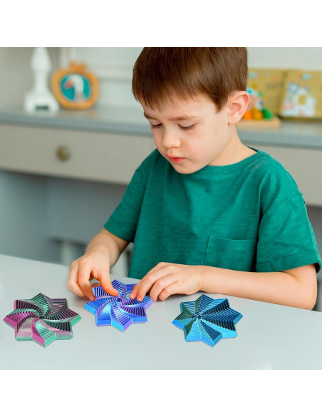 Juguete Antiestrés 3D Mydhall Estrella Hexagonal Verde