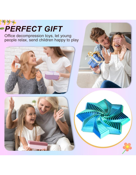 Juguete Antiestrés 3D Mydhall Estrella Hexagonal Verde