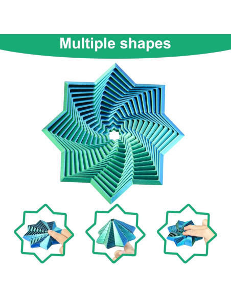 Juguete Antiestrés 3D Mydhall Estrella Hexagonal Verde